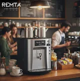 Remta Premium Şamandıralı 3 Demlikli Jumbo Çay Makinesi DE10SP - 4