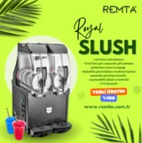Remta Royal 36 Litre 3'lü İce Slush Soğuk İçecek Makinesi ST43 - 2