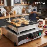 Remta Yuvarlak Model Tekli Pankek Makinesi Elektrikli W26 - 2