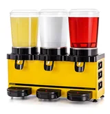 Samixir 10+10+10 Litre Panaromik Triple Karıştırıcılı Soğuk İçecek Dispenseri Analog MMM30.AY - 2