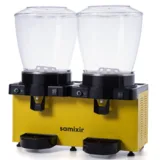 Samixir Panaromik Analog Twin Soğuk İçecek Dispenseri Karıştırıcılı 22+22 Litre Sarı MM44.AY - 2