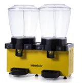 Samixir Panaromik Analog Twin Soğuk İçecek Dispenseri Fıskiyeli 22+22 Litre Sarı SS44.AY - 2