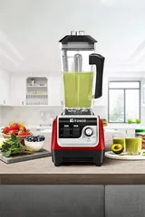 Vosco Manuel Buz Kırıcı Bar Blender 2 Litre Kırmızı HS-206 - 3