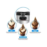 Vosco Pro Silver Soft Dondurma Makinesi (Üç Kollu) VXY-P965S - 2