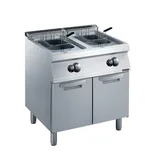 Zanussi Dolaplı 15+15 Litre Endüstriyel Fritöz Gazlı 80x70x25 cm 372071 - 2