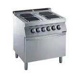 Zanussi Kare Plate Kuzine Ocak Elektrikli Dörtlü 80x70x85 cm 372018 - 2