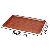 Arcoform Lamine Ceviz Desenli Pürüzsüz Tepsi 34x24 cm - Görsel 2
