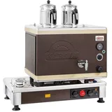 Ateşe Silver Analog Çay Kazanı, Statik Boyalı, Gazlı Elektrikli, 2 Demlikli - Görsel 2