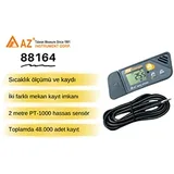 AZ 88164 Kablolu Sıcaklık Kayıt Cihazı, Soğuk Ölçümleri İçin -100C - Görsel 2
