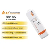 AZ 88165 Aşı, İlaç ve Hassas Ürün Taşıma Isı Kayıt Cihazı, Pil Ömrü Kadar Kullanımlı - Görsel 3
