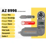 AZ 8996 Profesyonel Mini Rüzgar Hızı Ölçer, Çoklu Özellikli - Görsel 3