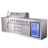 Berfmann BRGG-275S 6+2 Barbekü ve Buzdolaplı Outdoor Mutfak Seti - Görsel 3