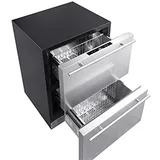 Berfmann BUR113-DS Tezgah Altı Ankastre Buzdolabı, Çift Çekmeceli, 113 lt - Görsel 3