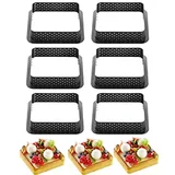 Beysa Exoglass Delikli Tart Kalıbı, Kare, 6lı - Görsel 2