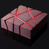 Beysa Surenapart Gm103 Silikon Kalıp, Çizgili Kare, 20x20 cm - Görsel 2
