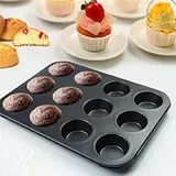 Beysa Yapışmaz Muffin Kek Kalıbı Tepsisi, 12li - Görsel 2
