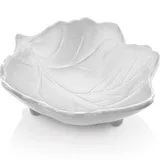 Biradlı Açık Büfe Sunum, Yaprak, Minimal, 10x8x3 cm, Siyah - Görsel 3