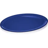Biradlı Fts-1984 Melamin Tabak, Oval, 55x42x3 cm, Lacivert - Görsel 2