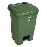 Bora Plastik Pedallı Çöp Kovası, 80 Lt, BO992, Yeşil - Görsel 2