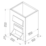 Brema BIN 550 V DS Buz Haznesi, 550 kg Kapasiteli - Görsel 2
