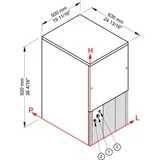 Brema DSS 42 Küp Buz Makinesi, 44 kg/gün Kapasiteli, 12 kg Saklama Hazneli - Görsel 2