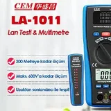 Cem LA-1011 Lan Kablosu Test Cihazı ve Multimetre - Görsel 3
