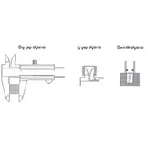 Dasqua 1120-3115-A Mekanik Kumpas, 150 mm - Görsel 2