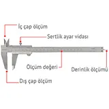 Dasqua 1120-3120-A Mekanik Kumpas, 200 mm - Görsel 2