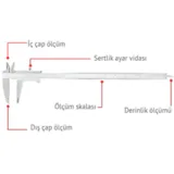 Dasqua 1120-3130 Mekanik Kumpas, 0-300 mm - Görsel 3