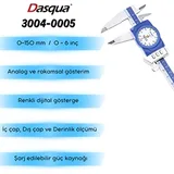 Dasqua 3004-0005 Dijital Göstergeli IP67 Saatli Kumpas, 0-150 mm - Görsel 3