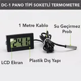 DC-1 Pano Tipi Soketli Termometre (5' li Paket) - Görsel 2
