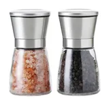 Epinox Tuz Biber Değirmeni, Çelik Kapak, Cam Hazne, 13 Cm, CSM-130 - Görsel 2