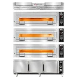 Gmg Optima PB3M-128 Elektrikli Pasta Börek Fırını, 3 Katlı, Mayalama Kabinli, 124x84x18 cm x 3 - Görsel 2