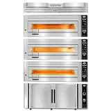 Gmg Optima PB3M-84 Elektrikli Pasta Börek Fırını, 3 Katlı, Mayalama Kabinli, 84x84x18 cm x 3 - Görsel 2