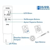 Hanna HI98107 Dijiyal Ph ve Sıcaklık Ölçer - Görsel 2