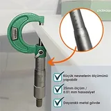 İnsize 3203-25A Mekanik Mikrometre 3203-25A, 0-25 mm - Görsel 2