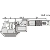 İnsize Dijital Mikrometre 3108-25A - Görsel 3