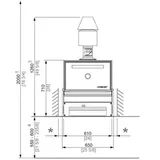 Josper Kömürlü Fırın, 65x66x126 cm - Görsel 2