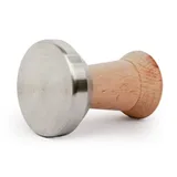 Kumtel Ahşap Ağaç Saplı Tamper, Krom - Görsel 3
