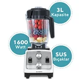 Kumtel HCTB-01 Profesyonel Buz Kırıcılı Bar Blender, 3 Lt, 1600 W - Görsel 2