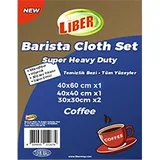 Liber LBR-01 Barista Cloth Askı Kancalı Barista Temizlik Bez Seti, 4 Adet - Görsel 2