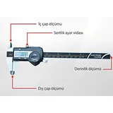 Loyka 5110-200 Dijital Kumpas, 200 mm, IP54 Korumalı - Görsel 2