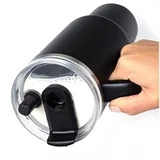 Lurch 240978 Big Cup Paslanmaz Çelik Termos, Çift Cidarlı, Sızdırmaz, Uzatılabilir Piteli, 1,2 Litre, Mat Siyah - Görsel 2