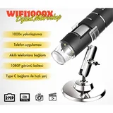 LYK Wifi1000x Kablosuz Akıllı Telefon Mikroskobu, 1000X - Görsel 3
