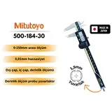 Mitutoyo 500-184-30 Dijital Kumpas, Yuvarlak Derinlik Çubuğu - Görsel 2