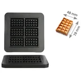 Omake WFL21 E12 Manuel Zamanlayıcılı Tekli Waffle Makinesi, Mini Kare Belçika Model, Kalıp Çapı 4,8x7,8 Cm, Elektrikli - Görsel 2