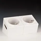 Zicco Polikarbon Çatal Kaşık Standı, 33x18x18 cm, Beyaz - Görsel 2