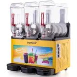 Samixir Slush36 Trıple Allure Buzlu ve Soğuk İçecek Dispenseri, 12+12+12 lt, Sarı - Görsel 2