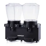 Samixir SM44 Panoramik Twin Soğuk İçecek Dispenseri, 22+22 lt, Karıştırıcılı ve Fıskiyeli, Siyah - Görsel 2