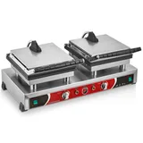 Silverinox Çiftli Çiçek Waffle Makinesi - Görsel 2